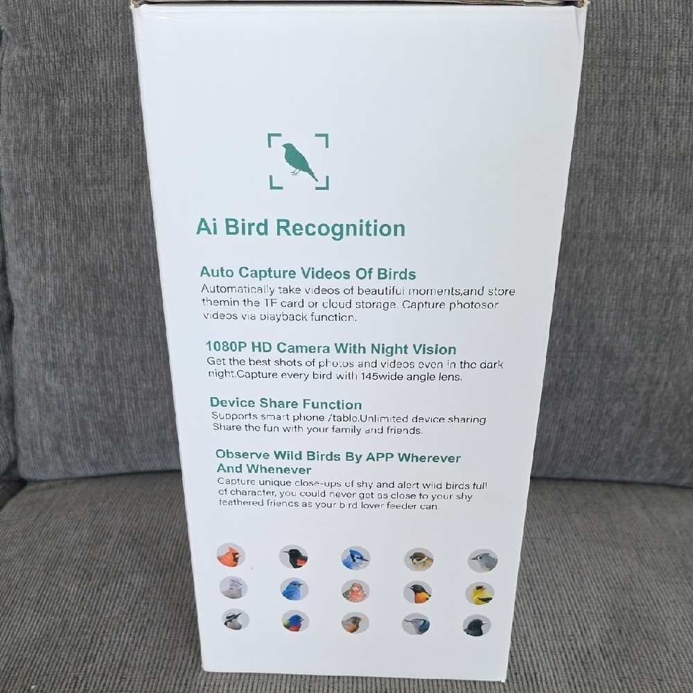 Smart Bird Feeder Camera - Blue, New In Box - Picture 3 of 9